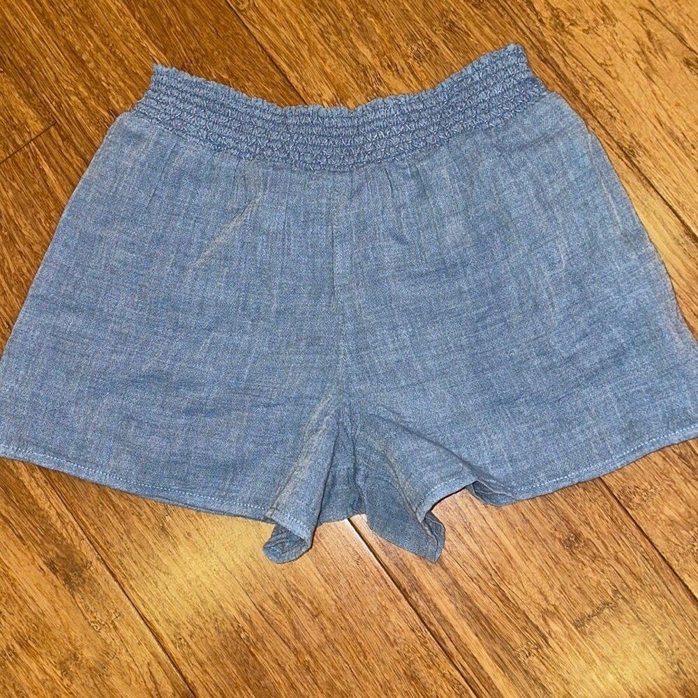 Polo Ralph Lauren girls shorts in chambray blue size 8 NWOT